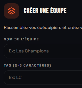 Logo Nom d'équipe